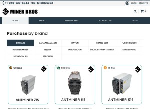 How cryptominerbros.com looks like on a tablet such as an iPad.