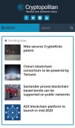 How cryptopolitan.com looks like on a mobile device such as an iPhone.