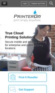 How cryptoprint.net looks like on a mobile device such as an iPhone.