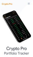 How cryptopro.app looks like on a mobile device such as an iPhone.