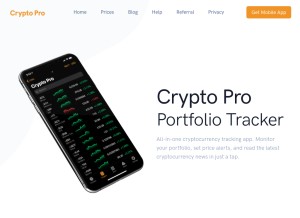 How cryptopro.app looks like on a tablet such as an iPad.