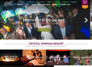 How crystalgolfresort.com looks like on a tablet such as an iPad.