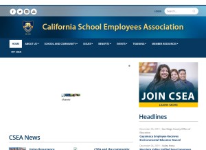 How csea.com looks like on a tablet such as an iPad.