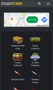 How csgostash.com looks like on a mobile device such as an iPhone.
