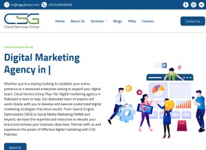 How csgpakistan.com looks like on a tablet such as an iPad.