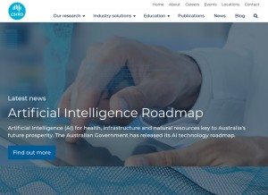 How csiro.au looks like on a tablet such as an iPad.