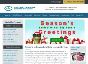 How cslscorp.com looks like on a tablet such as an iPad.