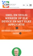 How csngroep.nl looks like on a mobile device such as an iPhone.