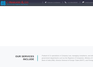 How csprakash.com looks like on a tablet such as an iPad.