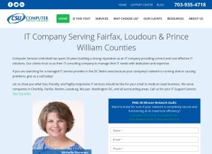 How csuinc.com looks like on a tablet such as an iPad.