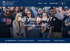How csuniv.edu looks like on a tablet such as an iPad.