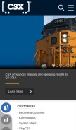 How csx.com looks like on a mobile device such as an iPhone.