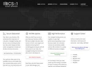 How csx1.net looks like on a tablet such as an iPad.