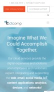 How ctcomp.com looks like on a mobile device such as an iPhone.