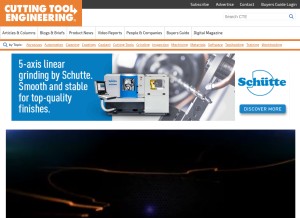 How ctemag.com looks like on a tablet such as an iPad.