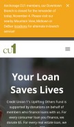 How cu1.org looks like on a mobile device such as an iPhone.
