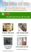 How cuanhomsaigon.com looks like on a mobile device such as an iPhone.