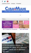 How cubaenmiami.com looks like on a mobile device such as an iPhone.