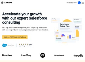 How cube84.com looks like on a tablet such as an iPad.