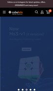 How cubelelo.com looks like on a mobile device such as an iPhone.