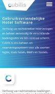 How cubilis.eu looks like on a mobile device such as an iPhone.