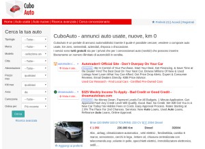 How cuboauto.it looks like on a tablet such as an iPad.