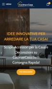 How cucinaecasa.com looks like on a mobile device such as an iPhone.