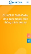 How cukcuk.vn looks like on a mobile device such as an iPhone.