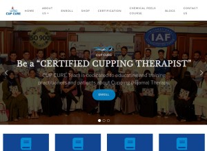 How cupcure.in looks like on a tablet such as an iPad.