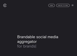 How curator.io looks like on a tablet such as an iPad.