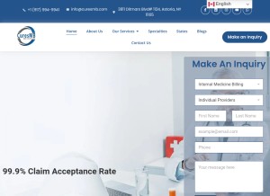 How curesmb.com looks like on a tablet such as an iPad.