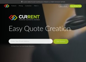 How current-rms.com looks like on a tablet such as an iPad.