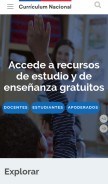 How curriculumnacional.cl looks like on a mobile device such as an iPhone.