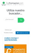 How cursosmarcablanca.com looks like on a mobile device such as an iPhone.
