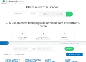How cursosmarcablanca.com looks like on a tablet such as an iPad.