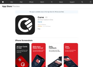 How curve.vip looks like on a tablet such as an iPad.