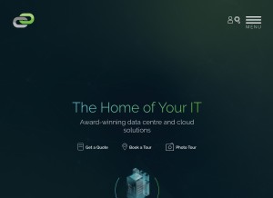 How custdc.net looks like on a tablet such as an iPad.