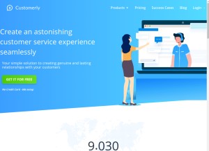 How customerly.io looks like on a tablet such as an iPad.