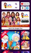 How cutedressup.com looks like on a mobile device such as an iPhone.