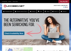 How cwo.com looks like on a tablet such as an iPad.