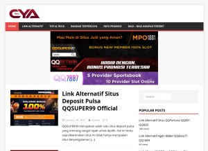 How cyaseo.net looks like on a tablet such as an iPad.