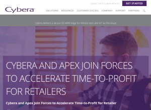 How cybera.net looks like on a tablet such as an iPad.
