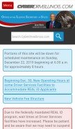 How cyberdriveillinois.com looks like on a mobile device such as an iPhone.