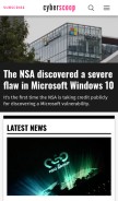 How cyberscoop.com looks like on a mobile device such as an iPhone.