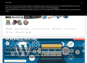 How cyberspazio.org looks like on a tablet such as an iPad.