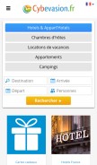 How cybevasion.fr looks like on a mobile device such as an iPhone.