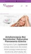 How cyclotest-polska.pl looks like on a mobile device such as an iPhone.