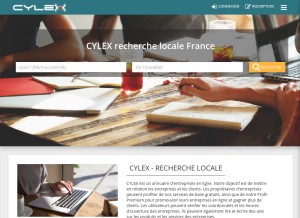 How cylex-locale.fr looks like on a tablet such as an iPad.