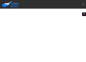 How cyprus-realt.com looks like on a tablet such as an iPad.