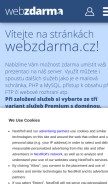 How czweb.org looks like on a mobile device such as an iPhone.